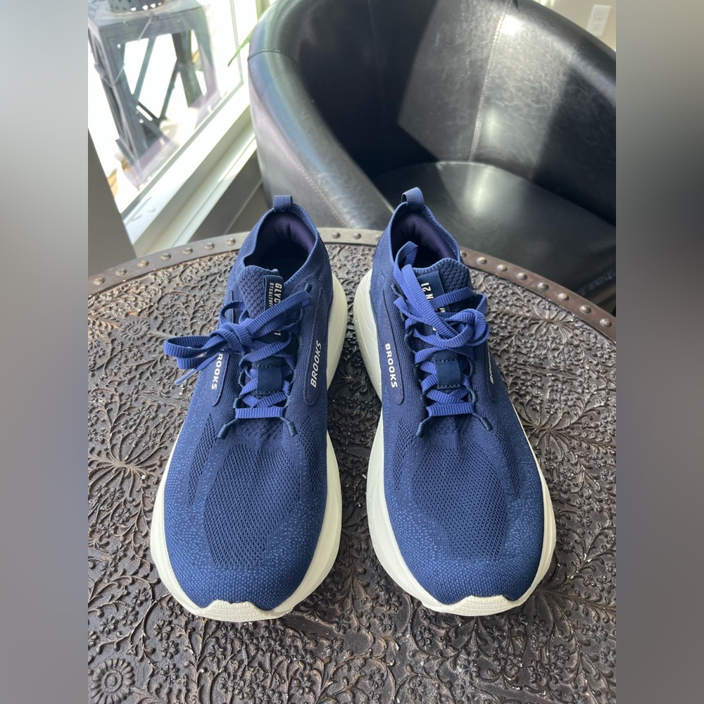 BROOKS GLYCERIN STEALTHFIT 21 RUNNING SHOES PEACOAT BLUEPRINT ONYX 9.5 - Picture 5 of 7